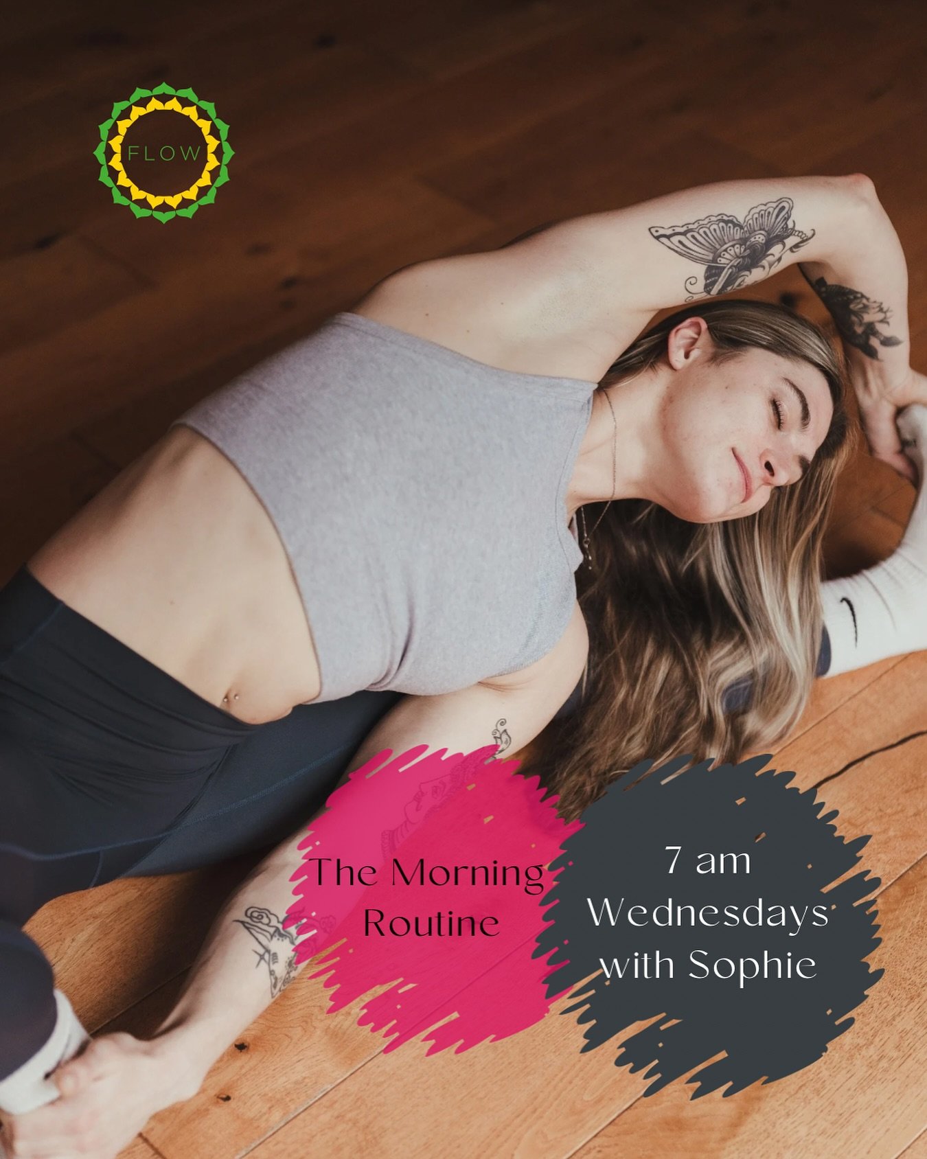 Join Sophie every Wednesday at 7 am for the very best way to start your day. 

The Morning Routine is open to all, inviting you to roll out of bed and onto the mat to start your day in a healthy, mindful way. 
 
We will begin with 5-10 minutes of pra